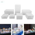 7Pcs Acrylic Display Stand, Food Riser for Buffet Table, Cake Shop Display Stand for Cake Catering ,. 