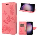 （COD)For Samsung Galaxy S23 5G Butterfly Embossed Horizontal Flip Leather Phone Case. 