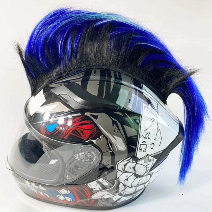 Durable%20Universal%20Mohawk%20Helmet%20Wig%20Lightweight%20Punk%20Style%20Motorcycle%20Helmet%20Decorations%20with%20Magic%20Sticker%20Cockscomb%20Wigs%20-%20Image%206