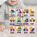 , Animal Shape Jigsaw Puzzles, Peg Puzzle Toys for Kids, Learning Toys, Preschool Fine Motor Skills Color Recognition. 