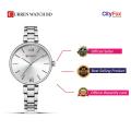 CURREN 9017 Stainless Steel Analog Watch For Women - Silver. 