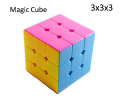 Magic Cube - Stickerless Multi-Color Speed Rubix Cube.
