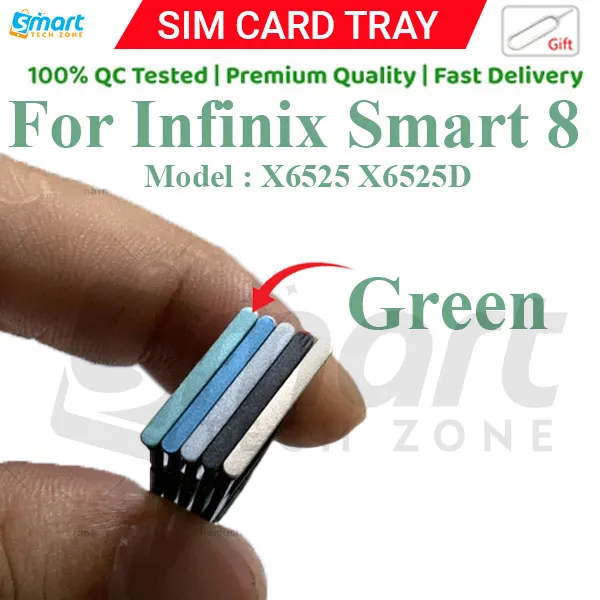 For%20Infinix%20Smart%208%20X6525%20X6525D%20Sim%20Tray%20Micro%20SD%20Card%20Slot%20with%20Sim%20Ejector%20Pin%20Replacement%20Part%20-%20Image%205