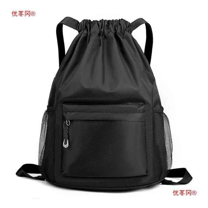 Drawstring%20Bag%20Drawstring%20Backpack%20Simple%20Backpack%20Sports%20Bag%20Waterproof%20Lightweight%20Foldable%20Fitness%20Storage%20Basketball%20Bag%20-%20Image%204
