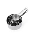 GC 5 Pcs Stainless Steel Measuring  Cup  Set Rust-proof Mirror Polished Multiple Models Precisely Marked Kitchen Baking Tools. 