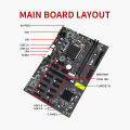 Motherboard CPU Combo, Multi Graphics Support Gaming PC Motherboard 8G DDR4 G3930 CPU Heat Dissipation DIY Assembled for Desktop PC. 