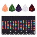 Guitar Fretboard Notes Map Labels Stickers 5 pc guitar picks. 