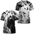 Men's Retro T-Shirt Archaic By Affliction Print Skull Tees fashion T Shirts Tops Short Sleeves Street Handsome New Men Clothing.