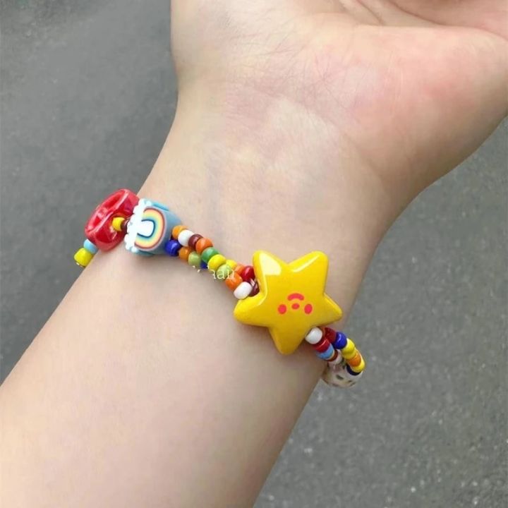 Cute%20Cartoon%20Fish%20Beads%20Bracelet%20Women%20Girls%20Sweet%20Black%20Pink%20Cat%20Rhinestone%20Bracelet%20New%20Korean%20Fashion%20Jewelry%20Gifts%20-%20Image%202