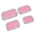 Foldable Meal Container, Odorless Collapsible Lunch Container for Office.