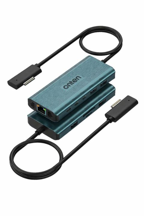 ONTEN (OTN-SD962) -in-1 Surface Docking Station – 4K HDMI, RJ45 LAN, USB-C 10Gbps & SD Card Reader