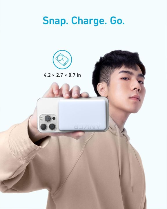 Anker%20334%20Magsafe%20Power%20Bank%20Magnetic%20Battery%201000mah%20Power%20Bank%20For%20Iphone%20-%20Image%202