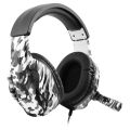 Big Game Headset Microphone For PS4 PS5 XBOX360 XBOX ONE SWITCH Mobile Game Office Learning Ergonomic Design Wearing Comfortable Gray Camouflage.