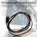 1.5M Usb A Male To 2X Rca Phono Male Av Cable Lead Pc Tv Aux Audio Video Adapter.