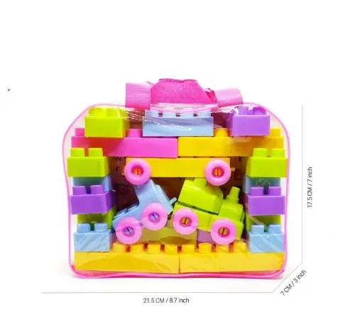 Educational Building Train Blocks For Kids/ Plastic Building Block Set ...