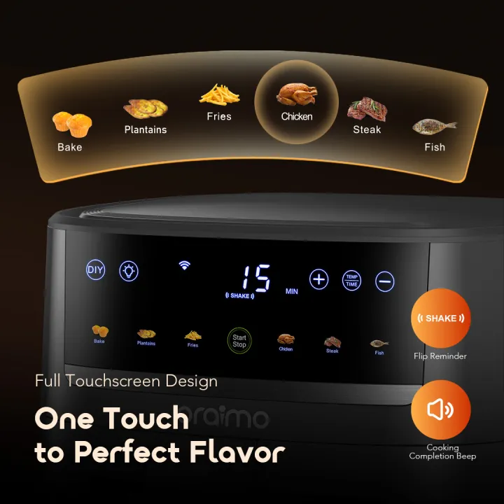 oraimo%20NutriFry%20S1%20Ultra%201500W%206L%20App%20Control%20Full%20Touchscreen%20Air%20fryer(OAF-521A)%20-%20Image%202
