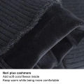 1 Pair Unisex Gloves Full Finger Touch Screen Men Women Warm Ribbed Cuff Gloves for Riding.