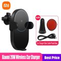 Xiaomi Mi 20W Max Qi Wireless Car Charger WCJ02ZM with Intelligent Infrared Sensor Fast Charging Car Phone Holder. 