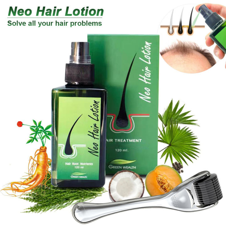 120ml Original Neo Hair Lotion Made In Thailand Natural Essence Prevents Hair Loss Scalp Treatment For Man Woman Hair Growth Oil BruberryBeE