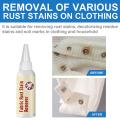 Fabric Rust Stain Remover Multi-purpose Clothes Cleaner Drop Cleansing Agent.