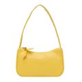 Soft PU Leather Armpit Bags Retro Women’s Bow Handbag Underarm Bag Solid Color Ladies Fashion Design Small Shoulder Bags.