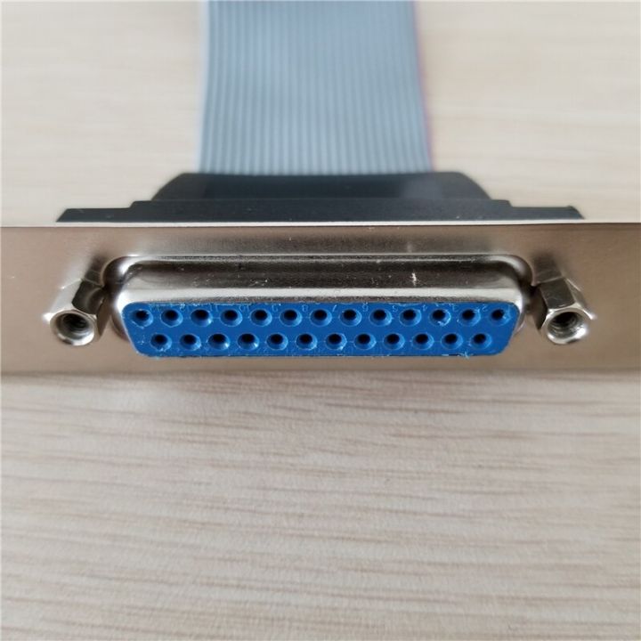 Internal%20Mainboard%20Motherboard%20Parallel%20LPT%20DB25%2025Pin%20Printer%20Print%20Port%20Parallel%20Cable%20Host%20Case%20Rear%20Bracket%20PC%2030cm%20-%20Image%203