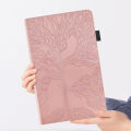 【3C VictoryEagle】Case for Samsung Tab Lite 8.7 SM-T220 SM-T225 case 8.7 inch emboss tree flip wallet cover for tab A7 Lite 2021 case, leather Smart Funda cover CAPA stand folio case.