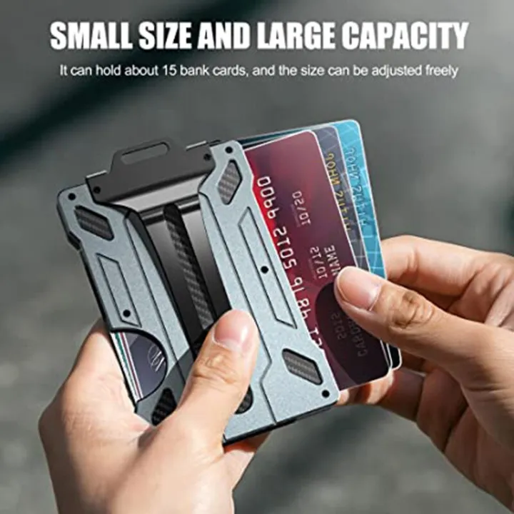 EDC%20Wallets%20Outdoor%20Card%20Holder%20Practical%20Tactical%20Magsafe%20Men%20Wallet%20Aluminium%20Metal%20Male%20Fashion%20Purse%20Mini%20Smart%20Magic%20Wallet%20-%20Image%204