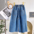 Girls casual children's jeans spring and autumn new foreign style little girl autumn clothes loose trousers TQ293.