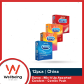 Durex - Mix It Up Assorted Condom - Combo Pack - 4 Packs - 3x4=12pcs. 