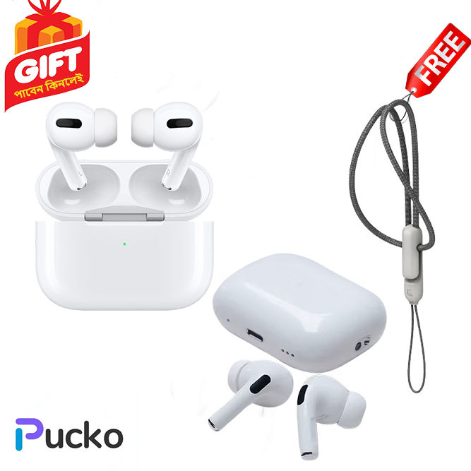 Pucko AirPods Pro 2nd Genaration MADE IN DUBAI Bluetooth Earbuds