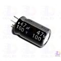 Radial 47uF Electrolytic Capacitor 100V-5Pcs. 