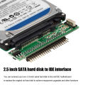 SSD Adapter Card JM20330 Chip 2.5in SATA To IDE Hard Drive Converter Card 7+15-Pin Female To 44-Pin Male Support ATA 66/100/133.