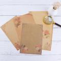 8sheets Stationery Sketch Pad Drawing Pad Letterhead Letterform Vintage Writing Paper Letter Paper Flower Design. 
