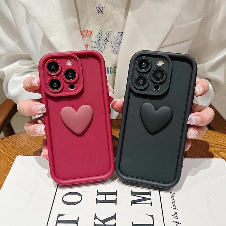 Cellphone Case For Xiaomi Redmi Note 12 11 10 11S 10S 8 7 9 K20 K40 Pro K30 Ultra 4G 5G Casing love heart Soft Silicone INS Couple Camera Protective Fashion Luxury Protection Cartoon Cute Shockproof Full Protection
