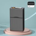 Newest Aluminum Plastic USB Charge Cigarete Storage Box Case Portable Container Lighter Multifunction Protection Tool Holder DHL. 
