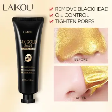 LAIKOU%2024K%20Gold%20Snail%20Nose%20Remove%20Blackheads%20Mask%20Oil%20Control%20To%20Pores%20Shrinking%20Facial%20Whitening%20Peel%20Off%20Face%20Masks%20-50gm%20-%20Image%204