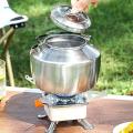 1.5L Camping Water Kettle Water Pot Portable Stainless Steel Boiling Water Collapsible Handle Cookware Durable Tea Kettle Hiking Picnic Pot. 