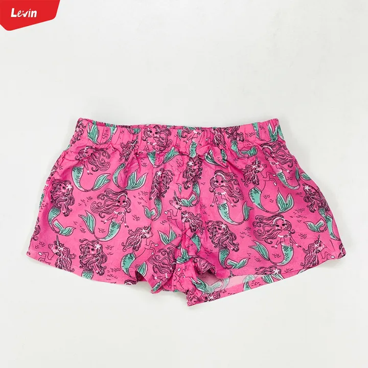 Teen%20Girl%20Floral%20Printed%20Mid%20Rise%20Elastic%20Waist%20Beach%20Shorts%20From%20Levin%20-%20Image%209