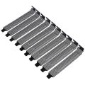 10Pcs New black PCI slot cover dust filter blanking plate hard steel. 