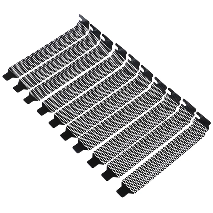 10Pcs%20New%20black%20PCI%20slot%20cover%20dust%20filter%20blanking%20plate%20hard%20steel%20-%20Image%202