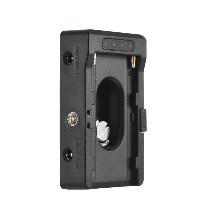 NP-F Battery Charger Metal Battery Adapter Plate with DC12V DC8V USB-C ...
