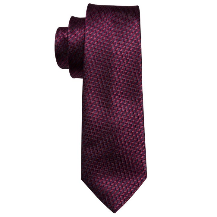 Red%20100%25%20Silk%20Novelty%20Tie%20Set%208.5cm%20Solid%20Woven%20Necktie%20Fashion%20Designers%20Barry.Wang%20Tie%20For%20Men%20Wedding%20Business%20LS-5028%20-%20Image%204