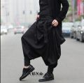 Low Crotch Pants Men Avant-garde Exaggerated Personality Tide Men Korean Version Non-mainstream Of Feet Ninja Trousers 2021 New. 