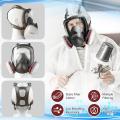 1 Set Full Mask Dust-Proof Respirator Nuclear Mask with Filters Protection Dust Mask for Painting Protection. 