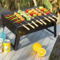 5-In-1 Combo Offer 13 inch BBQ Machine+12 Pieces BBQ Stick+2 Pieces Silicone Oil Brush+Steel Food Clip+Bamboo Shashlik Stick 8 inch 1 Pack. 
