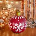 Giant Christmas Inflatable Ball PVC Giant Inflatable for Porch Holiday Lawn.