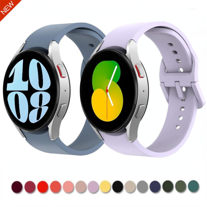 Silicone Strap For Samsung Galaxy Watch 6 5 4 44mm 40mm 45mm Sports Watch Replacement Band For Watch 6 4 Classic 47mm 43mm 46mm