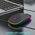 Rechargeable Wireless Mouse with RGB Color and Warrenty. 