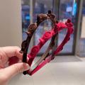 Fashion Sweet Braided Hair Clip Band Non-slip Headband Hairpin Ornaments Hair Clip Accessories Simple Teeth Design Hair Hoop for Women Girls.